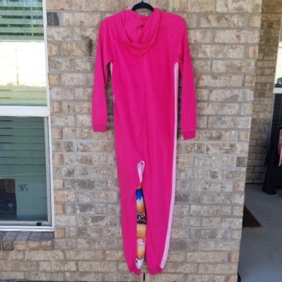 Fleece OnePiece DONUT SLEEPER Pajamas Costume Jumpsuit Pj's (Med 8-10) *READ*  - Picture 3 of 7